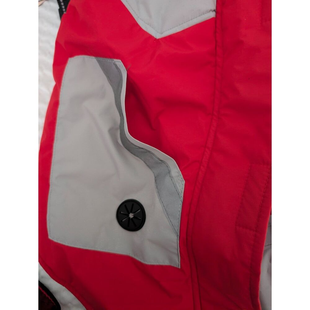 IECOii Winter Waterproof Dog Coat Red/Gray Size L - Picture 10 of 12
